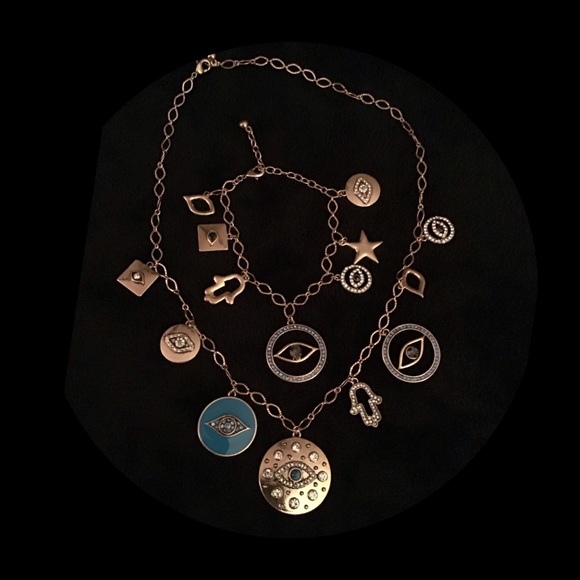 Evil Eye Charm Necklace - Picture 8 of 9